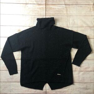 MICHAEL Michael Kors Black Speckled Turtleneck Sweater